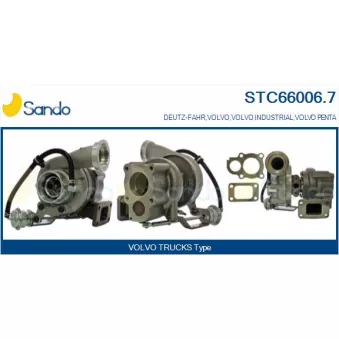 Turbocompresseur, suralimentation SANDO OEM 20873313
