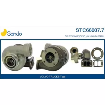 Turbocompresseur, suralimentation SANDO OEM 20873313