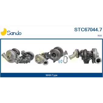 Turbocompresseur, suralimentation SANDO STC67044.7