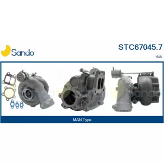 Turbocompresseur, suralimentation SANDO STC67045.7