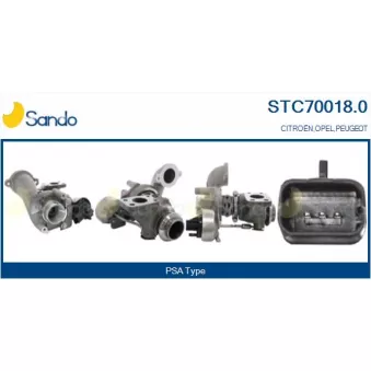 Turbocompresseur, suralimentation SANDO STC70018.0