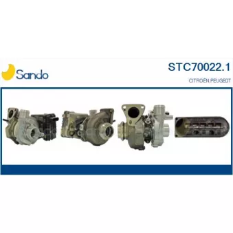 Turbocompresseur, suralimentation SANDO OEM 0375K3