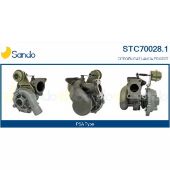 Turbocompresseur, suralimentation SANDO STC70028.1