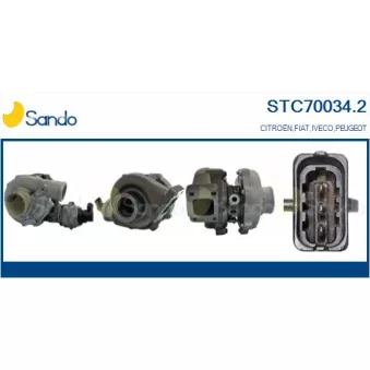Turbocompresseur, suralimentation SANDO OEM 504364177