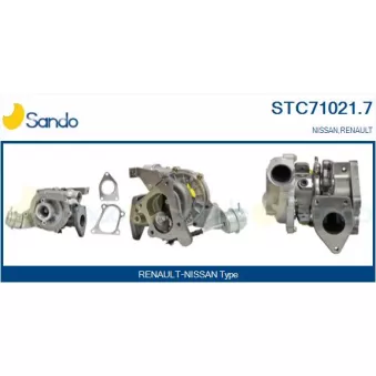 Turbocompresseur, suralimentation SANDO OEM 8200994301B