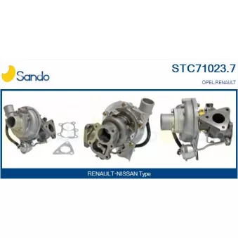 Turbocompresseur, suralimentation SANDO STC71023.7