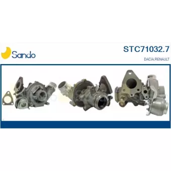 Turbocompresseur, suralimentation SANDO OEM 144119263RB