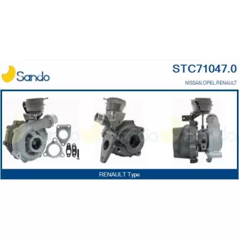 Turbocompresseur, suralimentation SANDO OEM 093168858