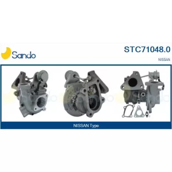 Turbocompresseur, suralimentation SANDO STC71048.0