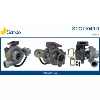 Turbocompresseur, suralimentation SANDO OEM 1441169500