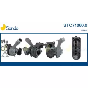 Turbocompresseur, suralimentation SANDO OEM 144115X32C