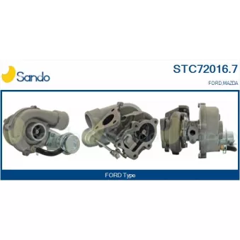 Turbocompresseur, suralimentation SANDO OEM 914f6k682af