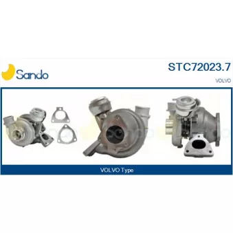 Turbocompresseur, suralimentation SANDO OEM 8602357