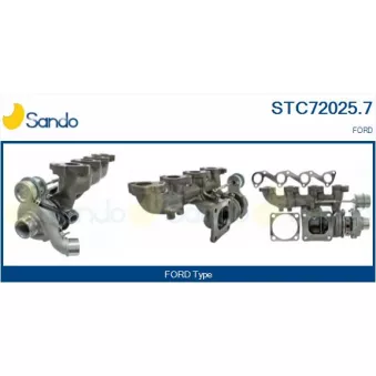 Turbocompresseur, suralimentation SANDO STC72025.7