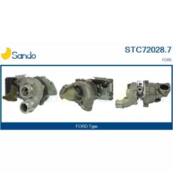 Turbocompresseur, suralimentation SANDO OEM 7G9Q6K682BB