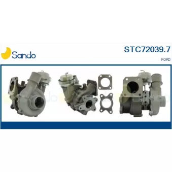 Turbocompresseur, suralimentation SANDO OEM 1447253