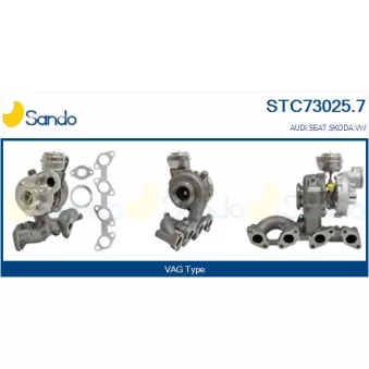 Turbocompresseur, suralimentation SANDO OEM 03g253019av550