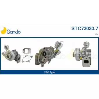 Turbocompresseur, suralimentation SANDO OEM 074145701a