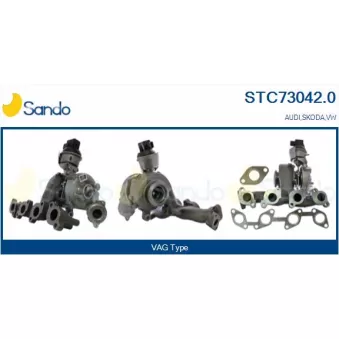 Turbocompresseur, suralimentation SANDO OEM 03L253019AV