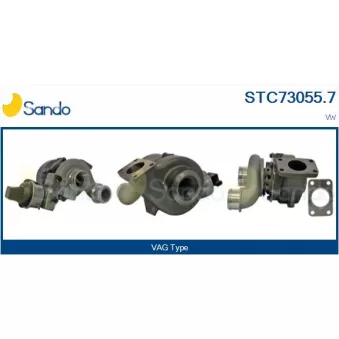 Turbocompresseur, suralimentation SANDO OEM 076145702C