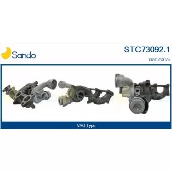 Turbocompresseur, suralimentation SANDO OEM 038253016a