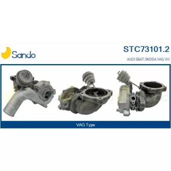 Turbocompresseur, suralimentation SANDO OEM 06A145703GV