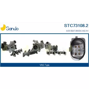 Turbocompresseur, suralimentation SANDO OEM 03F145701R