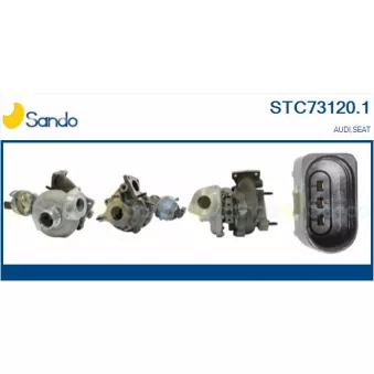 Turbocompresseur, suralimentation SANDO OEM 03L145721DV100