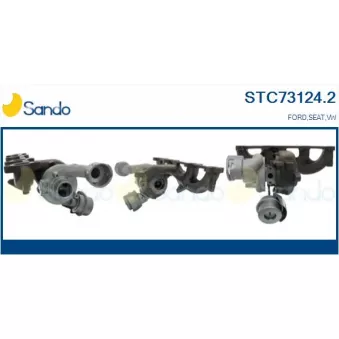 Turbocompresseur, suralimentation SANDO OEM 038253019H