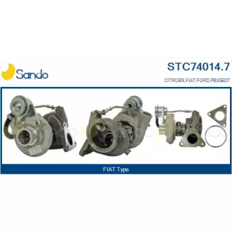 Turbocompresseur, suralimentation SANDO OEM 0375K7