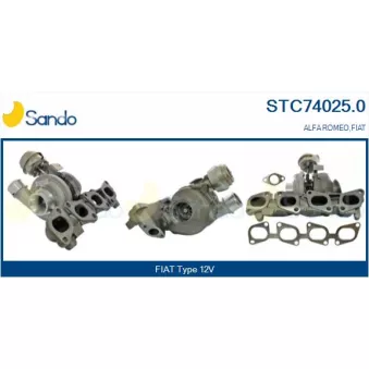 Turbocompresseur, suralimentation SANDO OEM 55201498