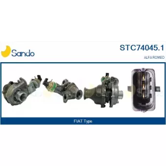 Turbocompresseur, suralimentation SANDO STC74045.1