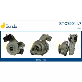 Turbocompresseur, suralimentation SANDO OEM 7796312