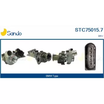 Turbocompresseur, suralimentation SANDO OEM 11658517453