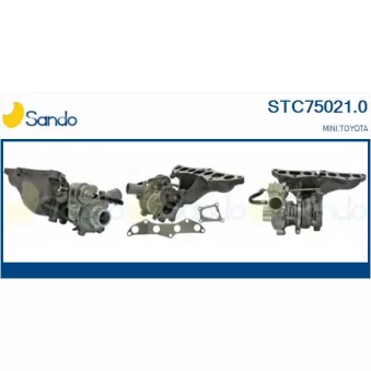 Turbocompresseur, suralimentation SANDO OEM 11657790867