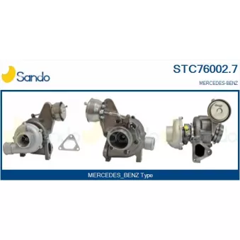 Turbocompresseur, suralimentation SANDO OEM A646096019980