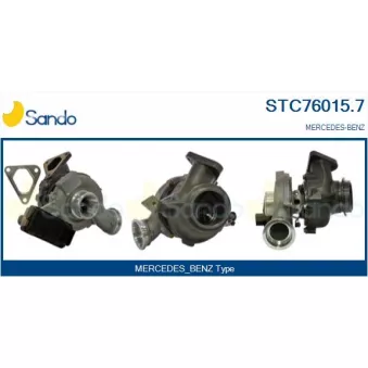 Turbocompresseur, suralimentation SANDO OEM 646090048080