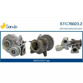 Turbocompresseur, suralimentation SANDO OEM a668096049980