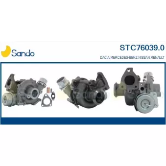 Turbocompresseur, suralimentation SANDO OEM 144114428r