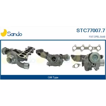Turbocompresseur, suralimentation SANDO OEM 55190871