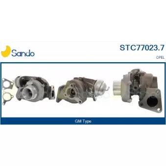 Turbocompresseur, suralimentation SANDO OEM 8981023712