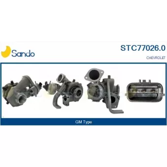 Turbocompresseur, suralimentation SANDO OEM 25194653