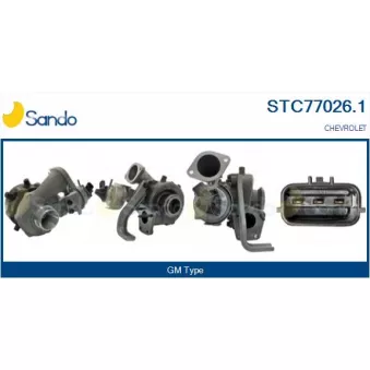 Turbocompresseur, suralimentation SANDO OEM 25194653