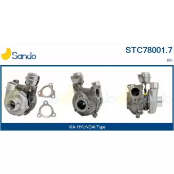 Turbocompresseur, suralimentation SANDO OEM 282012a110