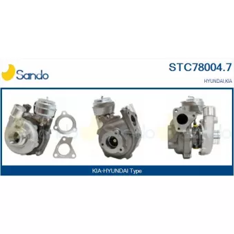 Turbocompresseur, suralimentation SANDO OEM 2823127400