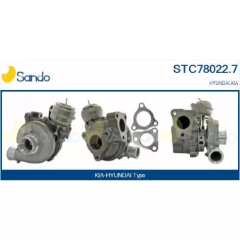 Turbocompresseur, suralimentation SANDO OEM 282012A850