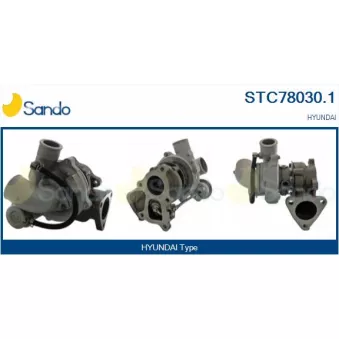 Turbocompresseur, suralimentation SANDO OEM 2820042600