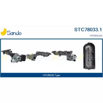 Turbocompresseur, suralimentation SANDO STC78033.1