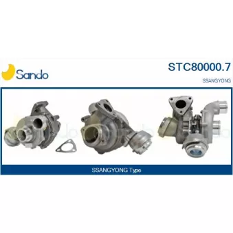 Turbocompresseur, suralimentation SANDO OEM A6640900880