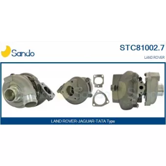 Turbocompresseur, suralimentation SANDO OEM LR005846